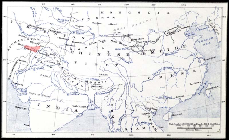 map of gandhara